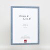 Efekt ramki drewnianej profil 32 szary-niebieski 23x70 cm szkło antyrefleksyjne