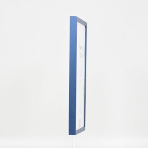 Efekt ramki drewnianej profil 35 niebieski 23x70 cm szkło antyrefleksyjne