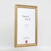 Efekt Drewniana rama barokowa Profil 37 antyczny srebrny 50x50 cm szkło antyrefleksyjne