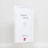 Effect Solid Wood Picture Frame Profil 39 biały 25x60 cm Szkło antyrefleksyjne
