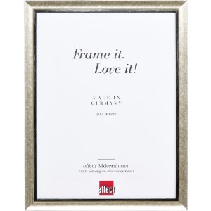 Effect Holzbilderrahmen Profil 40 Silber 27x48 cm...