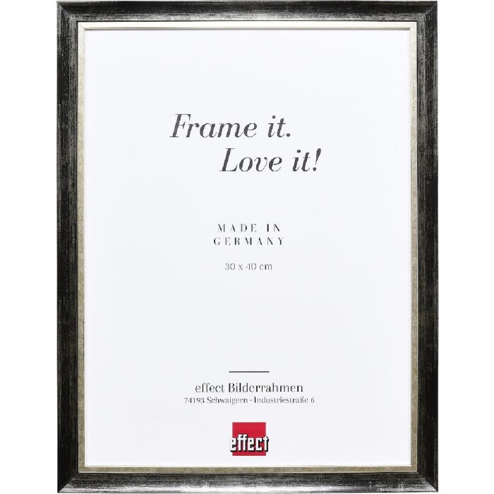 Effect Ramka Drewniana Profil 40 Platin 45x80 Szkło Antyrefleksyjne