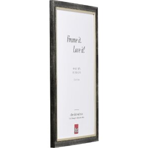 Ramka na zdjęcia z drewna Effect Profil 40 Platin 60x80 cm z szkłem antyrefleksowym