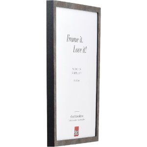 Ramka na zdjęcia z drewna, profil 42, szkło antyrefleksowe, antracyt, 45x80 cm – Effect