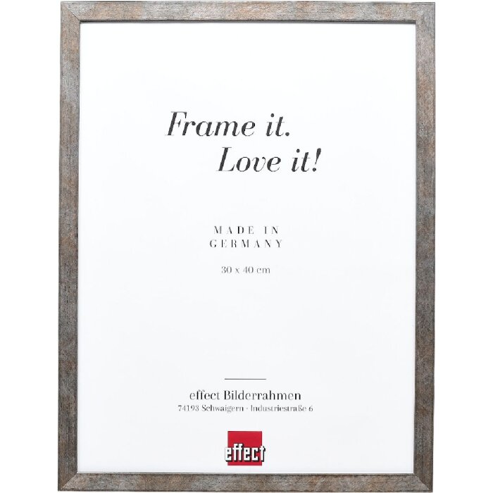 effect Ramka drewniana Profil 42 antyrefleks grafit 61x91,5 cm