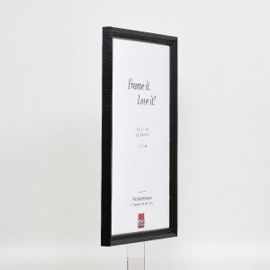 Ramka na zdjęcia z drewna „Profil 48” czarna 10x15 cm z szkłem antyrefleksowym