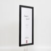 Effect Holzrahmen Profil 48 schwarz 25x30 cm Antireflexglas