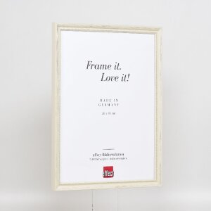effect Holzrahmen Profil 48 weiß 29,7x42 cm Antireflexglas
