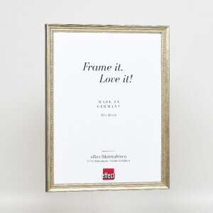 Effect Holzrahmen Profil 48 gold 40x40 cm Antireflexglas