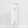 Effect Holzrahmen Profil 48 weiß 40x40 cm Antireflexglas