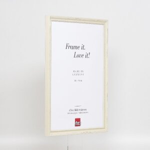 effect Holzrahmen Profil 48 weiß 40x60 cm Antireflexglas