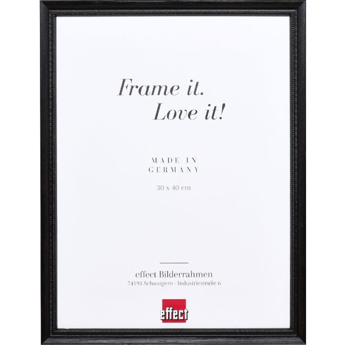 effect Ramka drewniana Profil 48 czarna 14,8x21 cm antyrefleksyjna