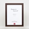 Efekt drewniana ramka na zdjęcia profil 52 ciemny brąz 20x30 cm szkło antyrefleksyjne