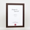 Efekt drewniana ramka na zdjęcia profil 52 ciemny brąz 20x30 cm szkło antyrefleksyjne