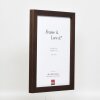 Efekt drewniana ramka na zdjęcia profil 52 ciemny brąz 20x30 cm szkło antyrefleksyjne