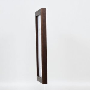Efekt Drewniana ramka na zdjęcia Profil 52 ciemny brąz 50x50 cm szkło antyrefleksyjne