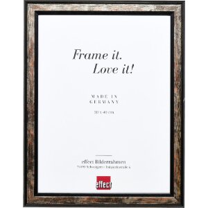 effect Holzbilderrahmen Profil 64 Schwarz 27x48 cm mit...