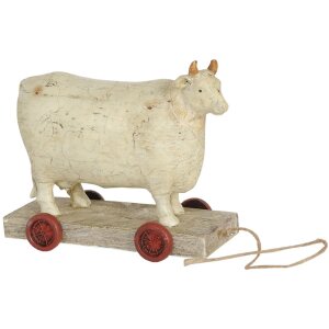 Clayre & Eef Figurka dekoracyjna krowa 14x7x12 cm