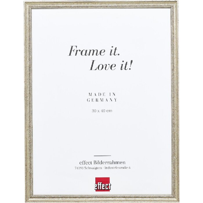 Ramka na zdjęcie z drewna Profil 66 w kolorze antyksilwerowym 9x13 cm – Effect