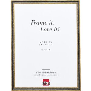 Effect Bilderrahmen Holz Profil 66 schwarz 18x24 cm mit...