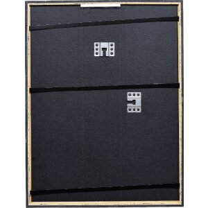 effect Holz-Bilderrahmen Profil 69 schwarz 20x20 cm mit Antireflexglas