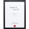 Effect Holz-Bilderrahmen Profil 74 schwarz 28x35 cm Antireflexglas