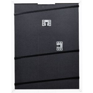 Effect Holzrahmen Profil 74 weiß 40x40 cm mit Antireflexglas