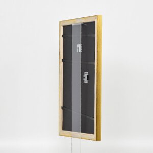 Efektowa drewniana ramka na zdjęcia Profil 85 Gold 10x10 cm szkło antyrefleksyjne