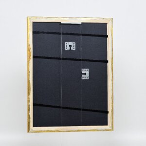 Efektowa drewniana ramka na zdjęcia Profil 85 Gold 10x10 cm szkło antyrefleksyjne