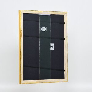 Efektowa drewniana ramka na zdjęcia Profil 85 Gold 10x10 cm szkło antyrefleksyjne
