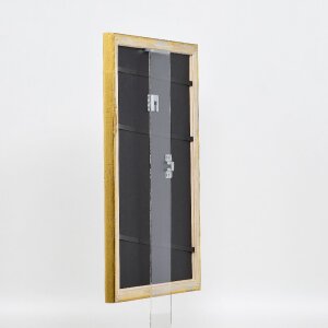 Efektowa drewniana ramka na zdjęcia Profil 85 Gold 10x10 cm szkło antyrefleksyjne