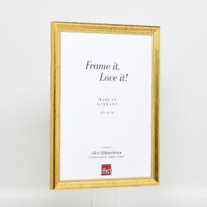 Efektowa drewniana ramka na zdjęcia Profil 85 Gold 10x10 cm szkło antyrefleksyjne