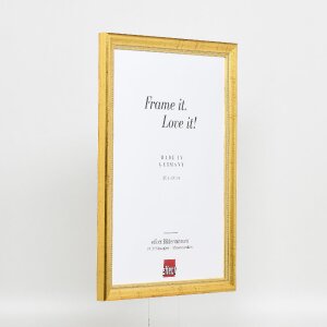 Efektowa drewniana ramka na zdjęcia Profil 85 Gold 10x10 cm szkło antyrefleksyjne