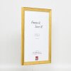 Efektowa drewniana ramka na zdjęcia Profil 85 Gold 10x10 cm szkło antyrefleksyjne