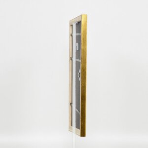 Efektowa drewniana ramka na zdjęcia Profil 85 Gold 59,4x84,1 cm szkło antyrefleksyjne