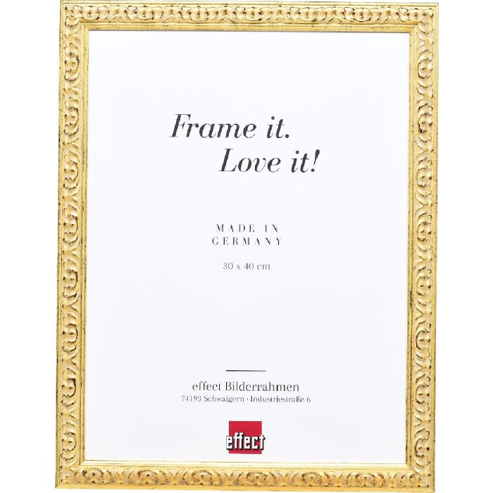 effect Holz-Bilderrahmen Profil 86 Barock 50x70 cm gold