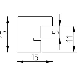 Effect Holzrahmen Profil Top S silber 25x35 cm Antireflexglas