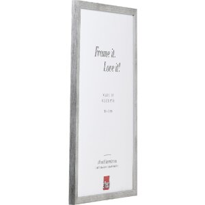 Effect Holzrahmen Profil Top S silber 42x59,4 cm Antireflexglas