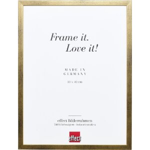 Effect Holzrahmen Profil Top S gold 50x70 cm Antireflexglas