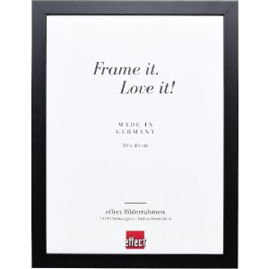 Effect Holzrahmen Profil Top Pro schwarz 30x45 cm mit...