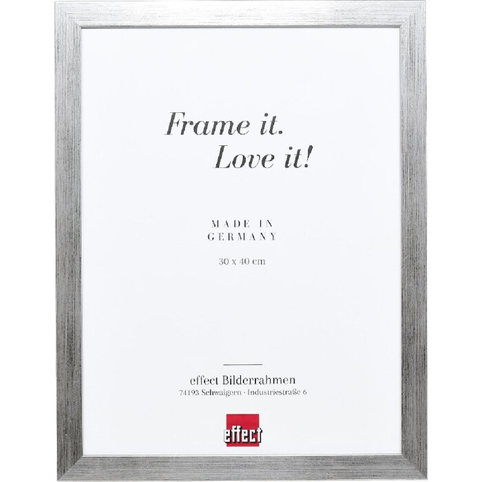 Effect Ramka Drewniana Profil Top Pro Srebrna 50x60 z Antyrefleksem