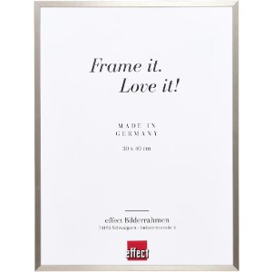 Effect A1 Brandschutzrahmen Alu Serie 2  grau gebürstet 70x70 cm Antireflexglas