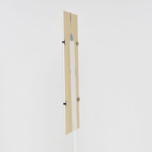 Efektowa ramka z klipsem 20x20 cm szkło akrylowe Bezramowy uchwyt na zdjęcia do montażu na ścianie