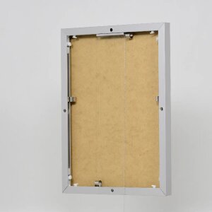 Efektowa aluminiowa ramka na zdjęcia Quadro 25x35 cm srebrne szkło akrylowe