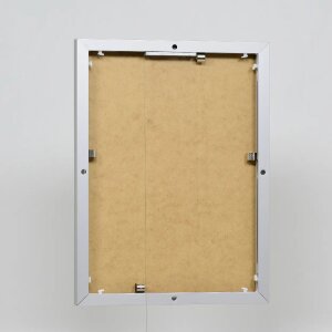 Efektowa aluminiowa ramka na zdjęcia Quadro 25x35 cm srebrne szkło akrylowe