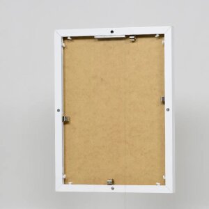 Efektowa aluminiowa ramka na zdjęcia Quadro 25x35 cm białe szkło akrylowe