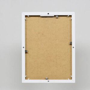 Efektowa aluminiowa ramka na zdjęcia Quadro 25x35 cm białe szkło akrylowe