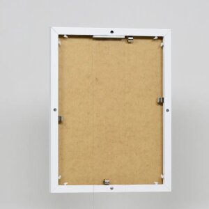 Efektowa aluminiowa ramka na zdjęcia Quadro 25x35 cm białe szkło akrylowe