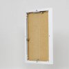 Efektowa aluminiowa ramka na zdjęcia Quadro 25x35 cm białe szkło akrylowe