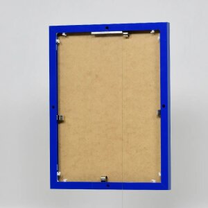 Efektowa aluminiowa ramka na zdjęcia Quadro 25x35 cm niebieskie szkło akrylowe